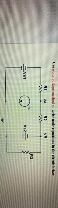 Solved Use node voltage method to write node equations in | Chegg.com