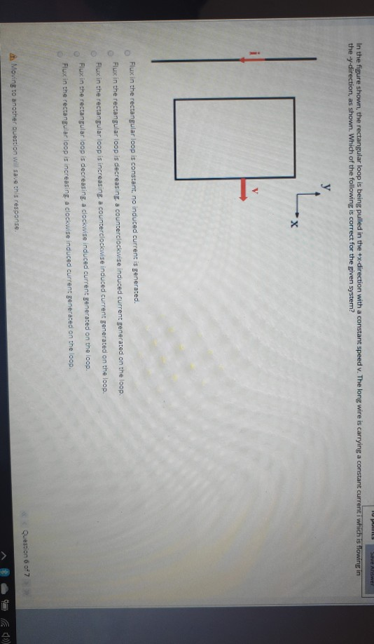 Solved Antwer 10 pm In the figure shown the rectangular loop | Chegg.com