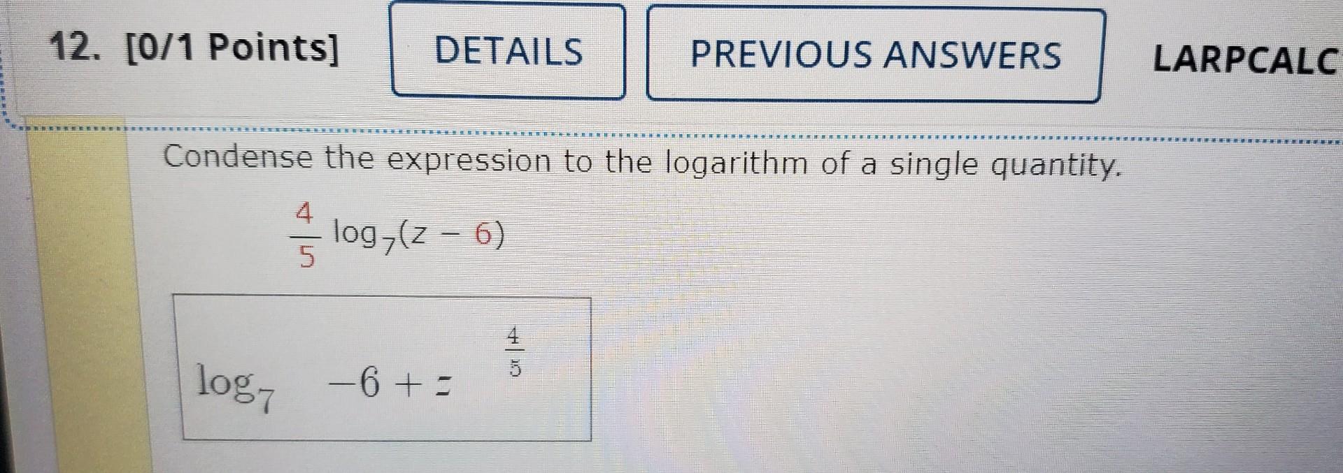 3.3 Part 4: Condensing Logarithmic Expressions