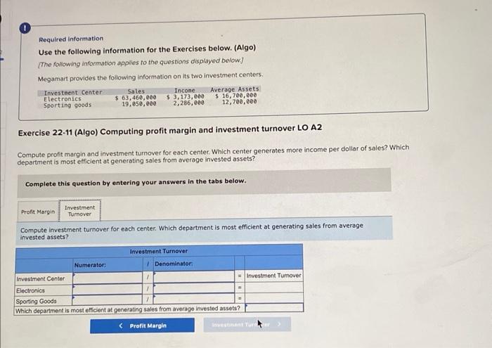 [Solved]: Required information Use the following Informatio