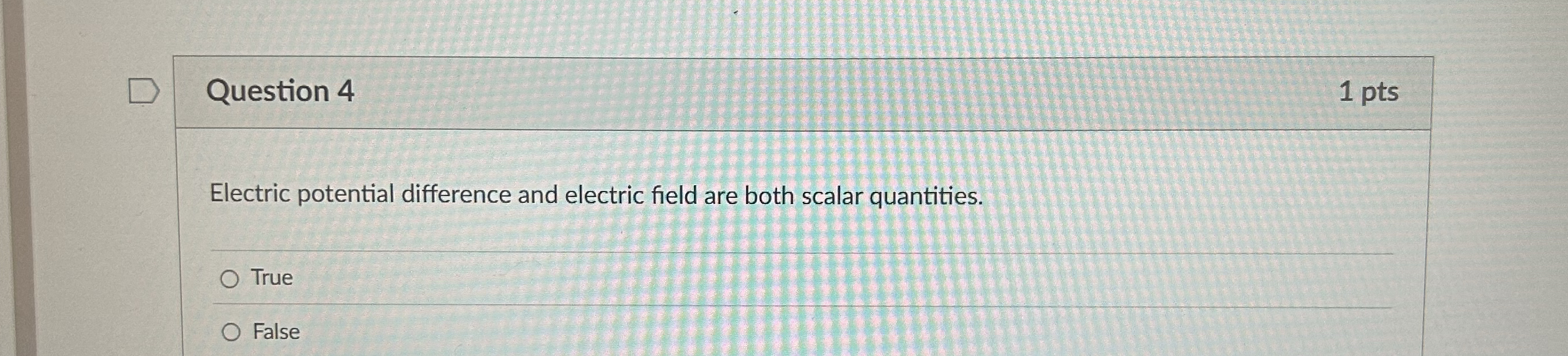 Solved Question 41 ﻿ptsElectric potential difference and | Chegg.com