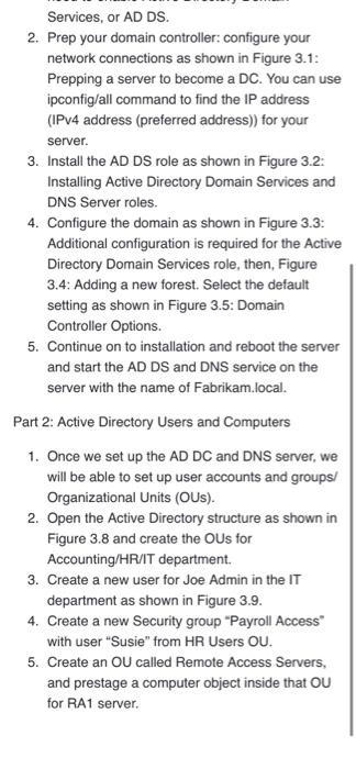 Solved Lab 2 Configure Active Directory in Windows Server | Chegg.com