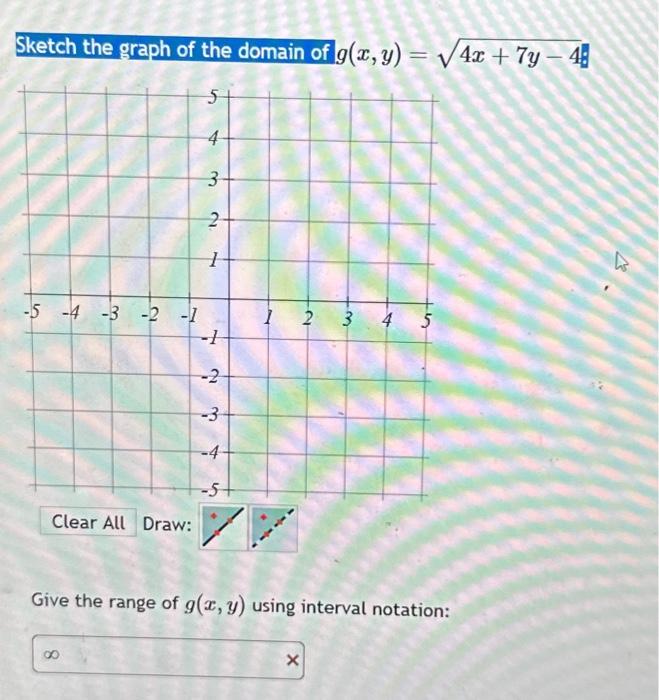 y 7 4x domain - 3 1 5