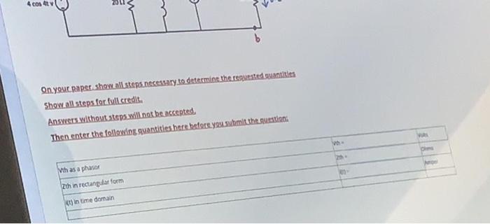 Solved question Complet Given the circuit shown below solve | Chegg.com