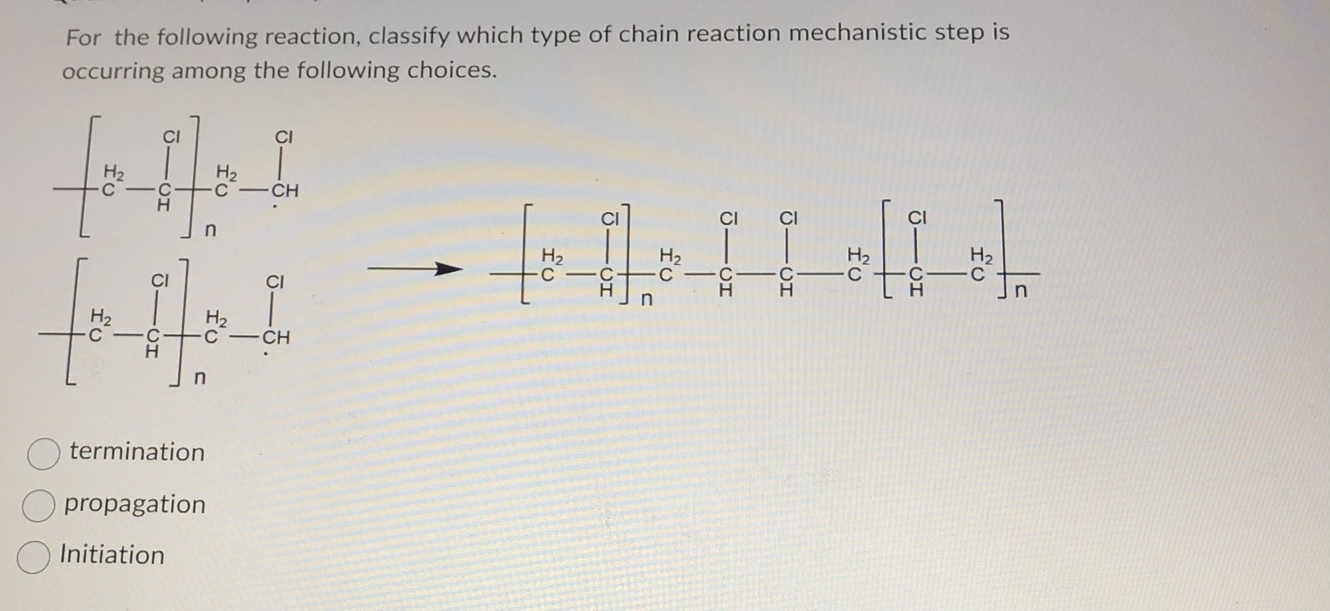 Solved For the following reaction, classify which type of | Chegg.com