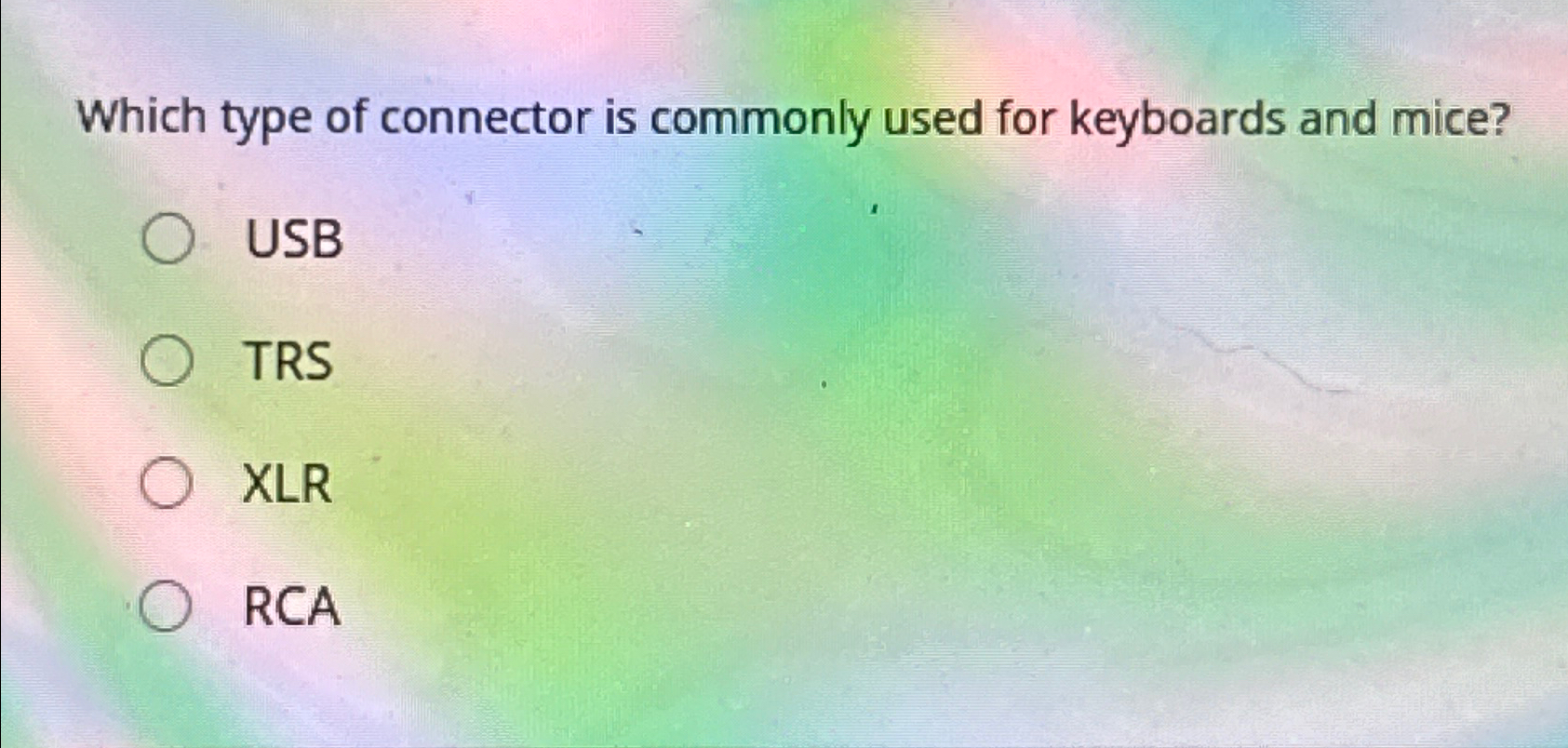 Solved Which type of connector is commonly used for