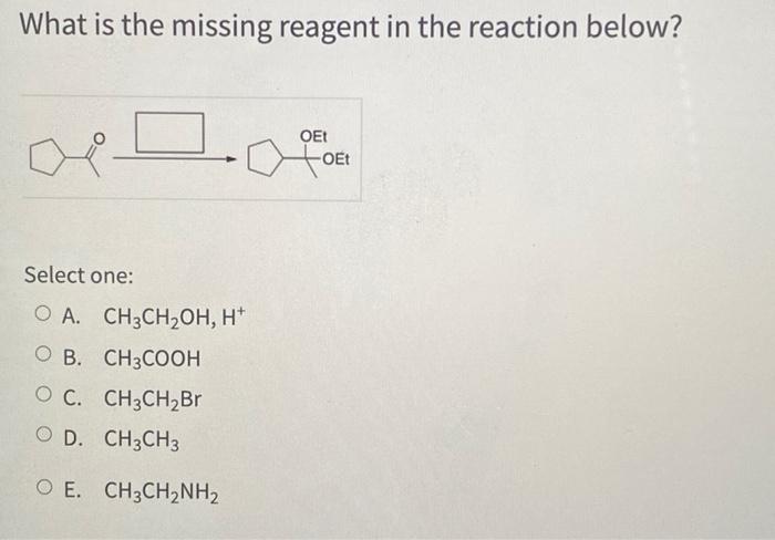 Solved Which of the following is one of the products formed | Chegg.com