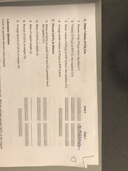 experiment 13 report sheet