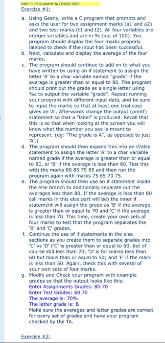 Solved Exercise #2: a. Modify the program written for | Chegg.com