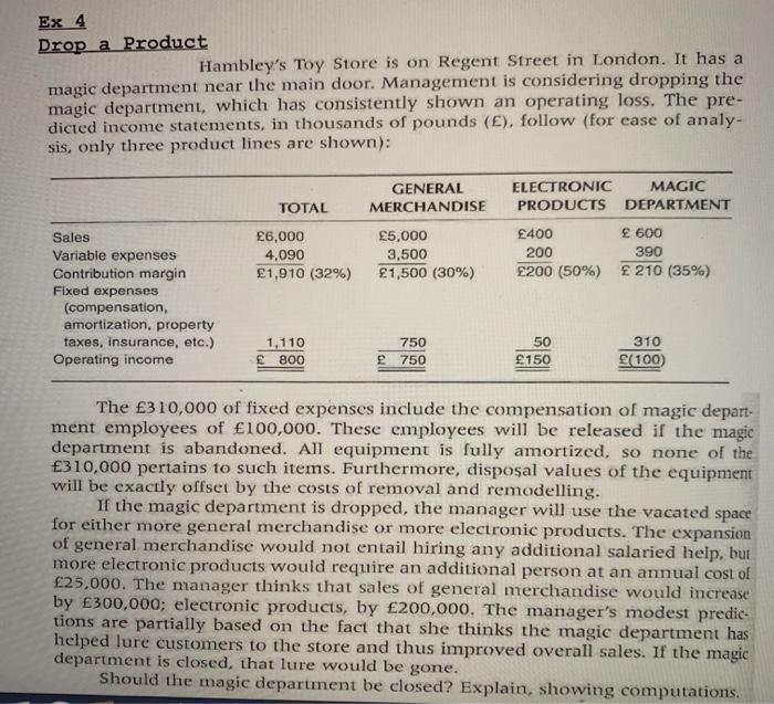 Solved Hambley's Toy Store is on Rgent Street in LondpIJ.
