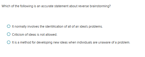 Solved Which of the following is an accurate statement about | Chegg.com