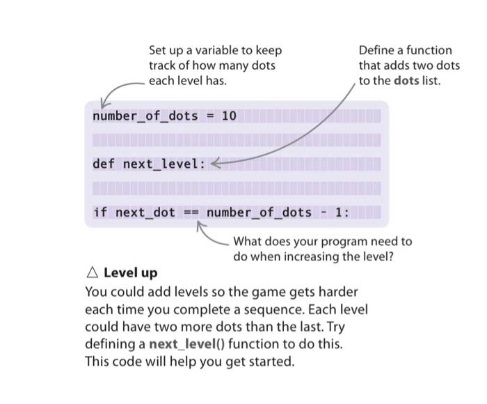 Solved can anyone help create levels within my game called | Chegg.com