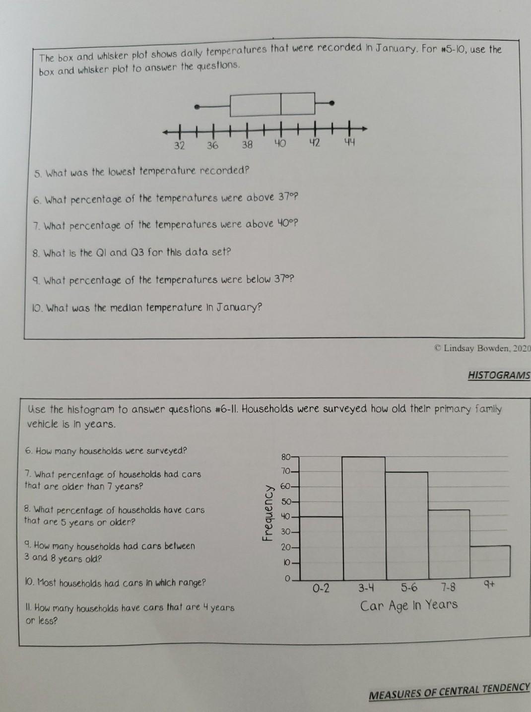 Solved The box and whisker plot shows daily temperatures | Chegg.com