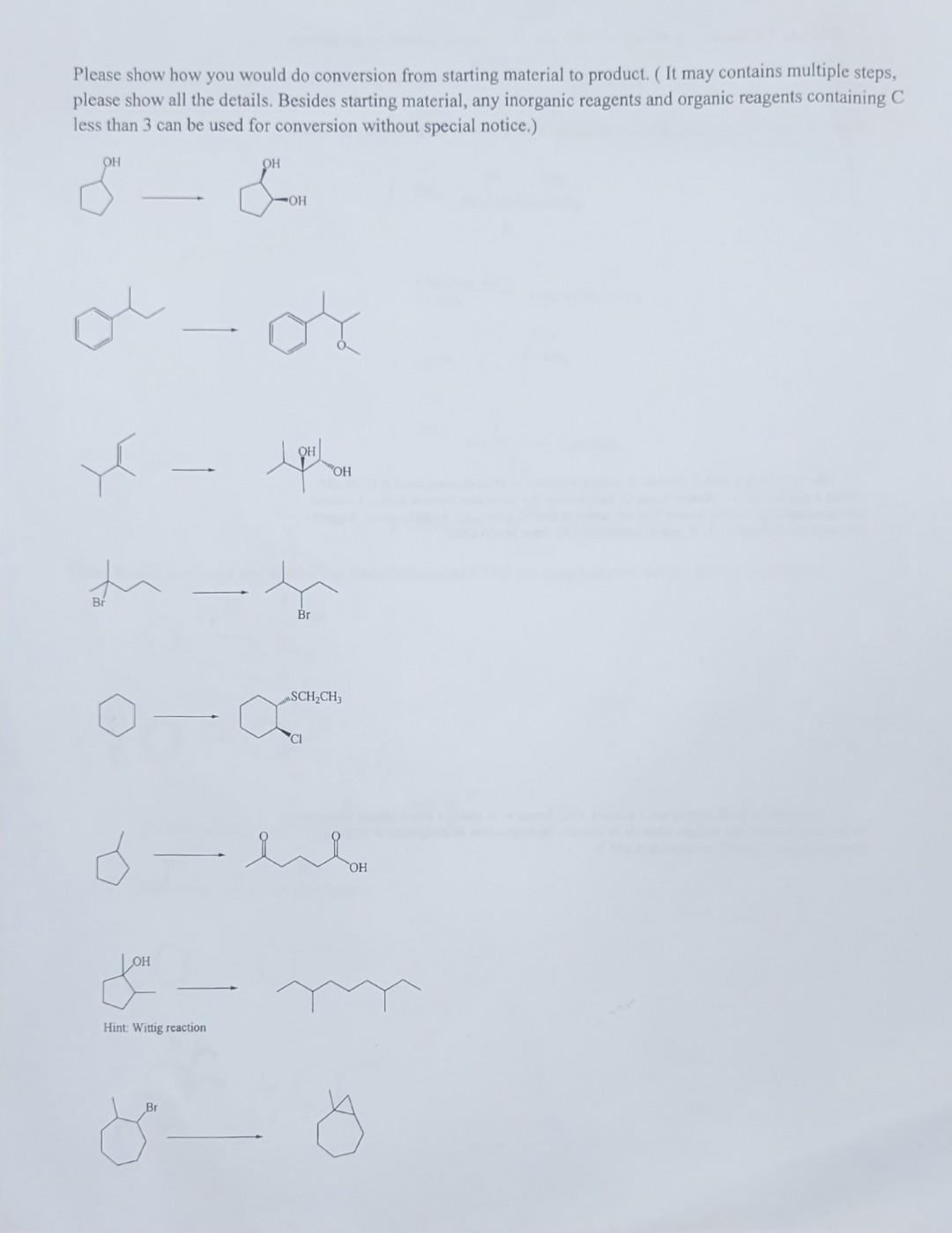 Solved Give reaction mechanism with details for following | Chegg.com