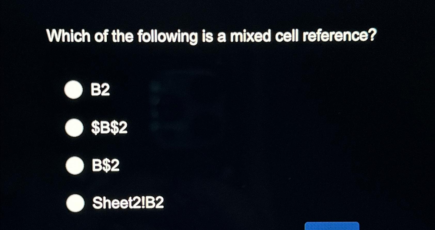 Solved Which of the following is a mixed cell