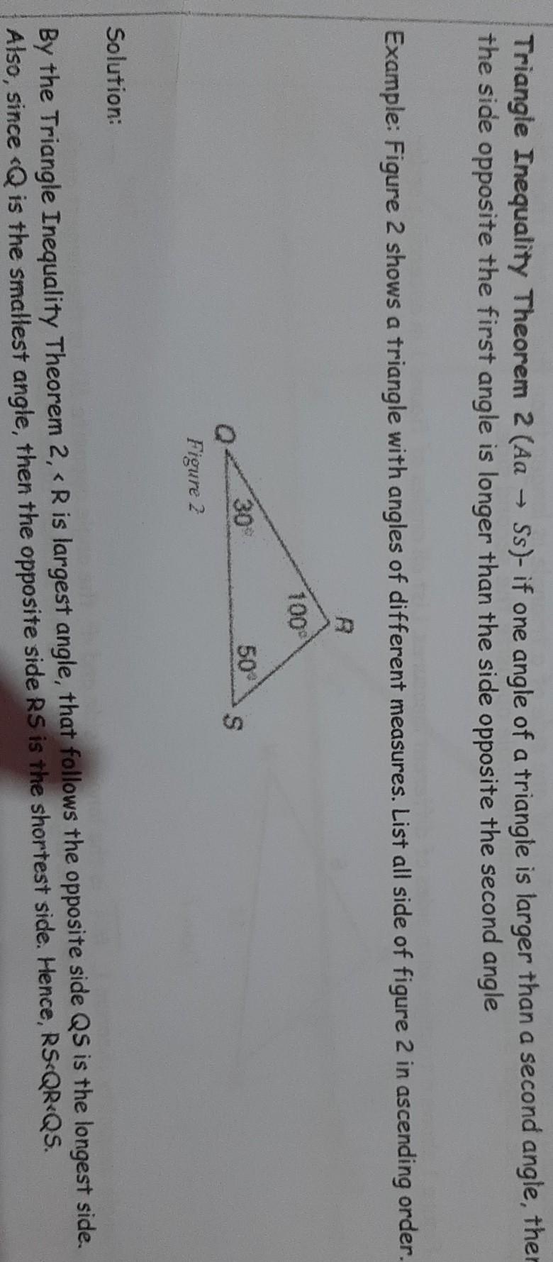 side angle inequality conjecture