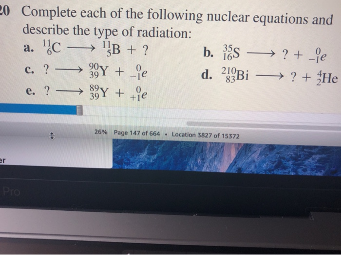 Solved 20 Complete Each Of The Following Nuclear Equations | Chegg.com