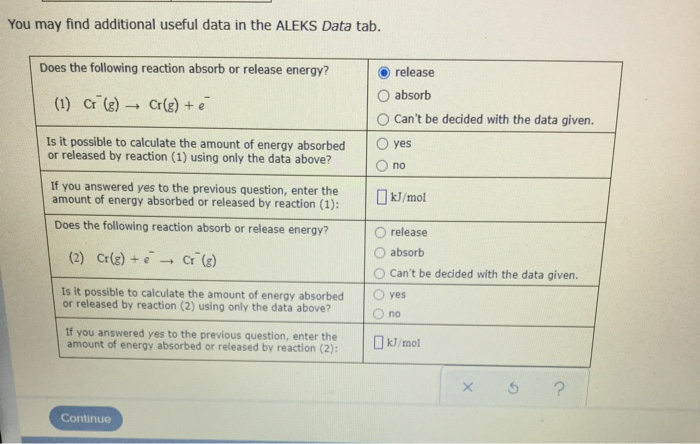 Solved Consider The Following Data For Chromium Atomic Mass Chegg