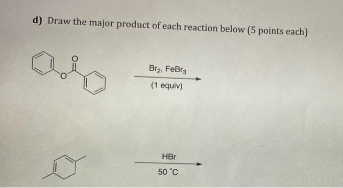 Solved Part 4. Predict the product. (5 pts each, 25 pts | Chegg.com