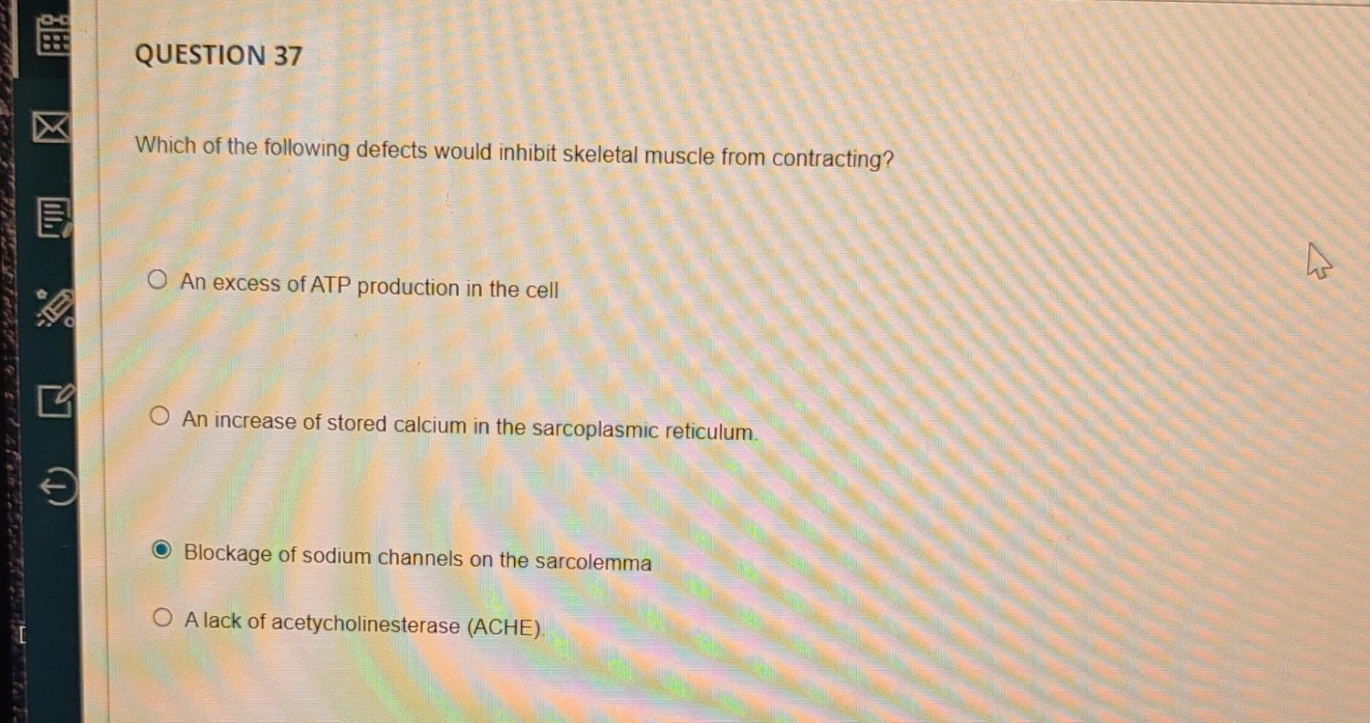 Solved QUESTION 36 What Is The Name Of The Region Between | Chegg.com