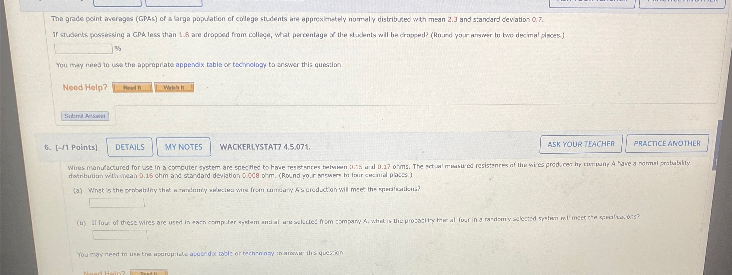 Solved The grade point averages (GPAs) ﻿of a large | Chegg.com