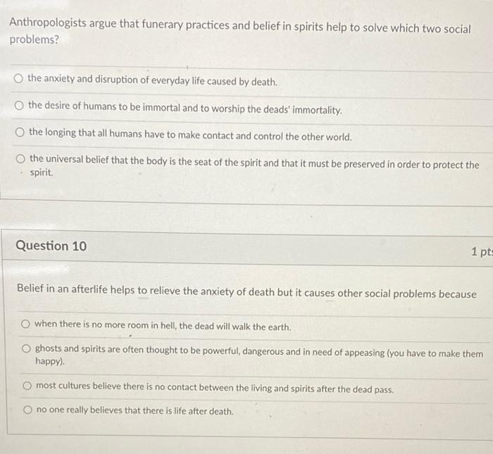 solved-anthropologists-argue-that-funerary-practices-and-chegg