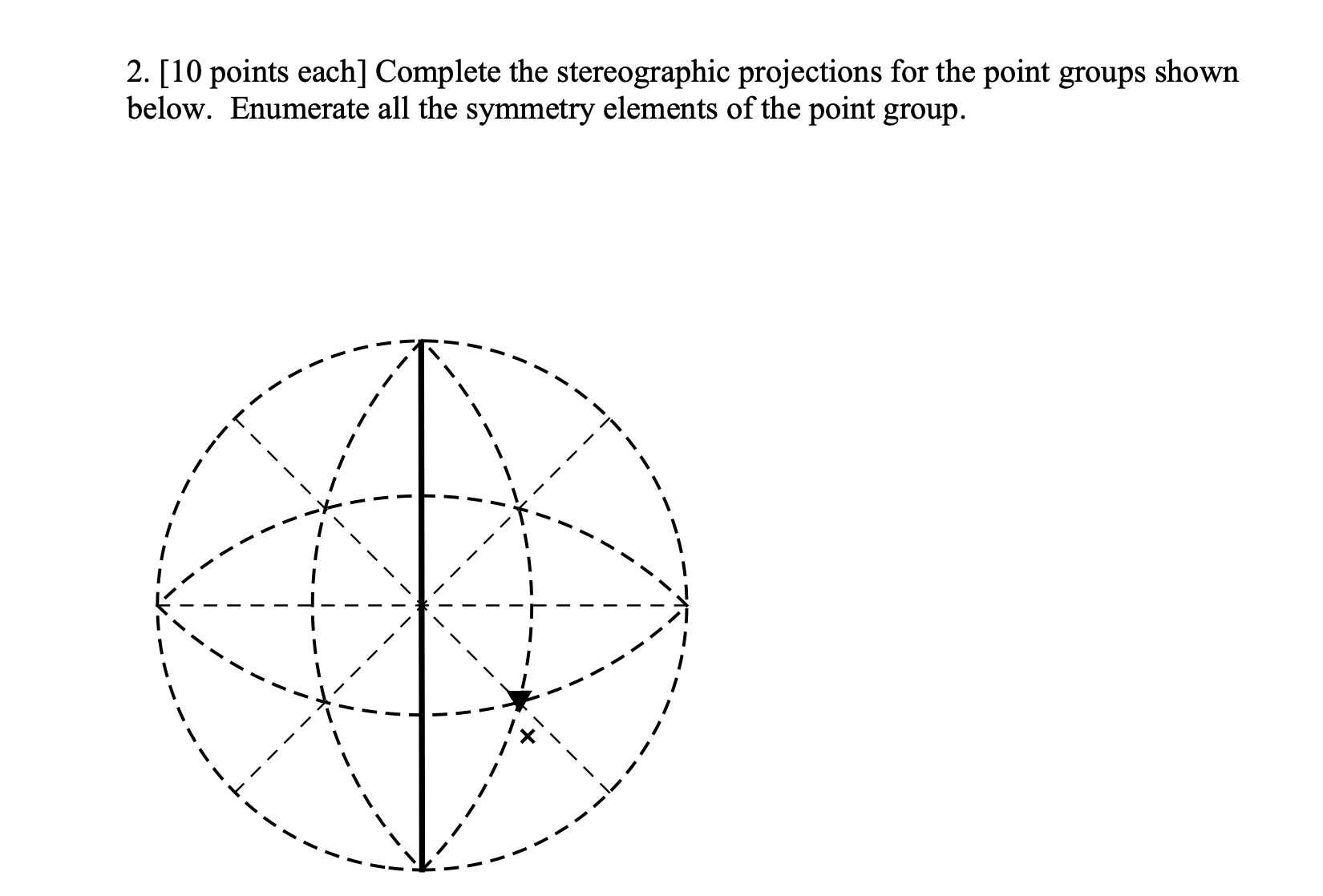 Solved 2. [10 ﻿points each] ﻿Complete the stereographic | Chegg.com