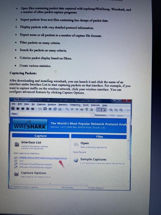 Solved Questions 1. What is packet sniffer? 2. How to sniff