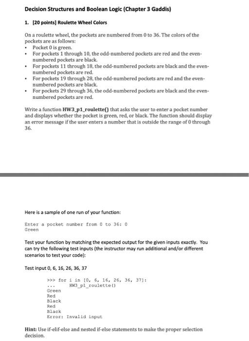 Solved Decision Structures and Boolean Logic (Chapter 3 | Chegg.com
