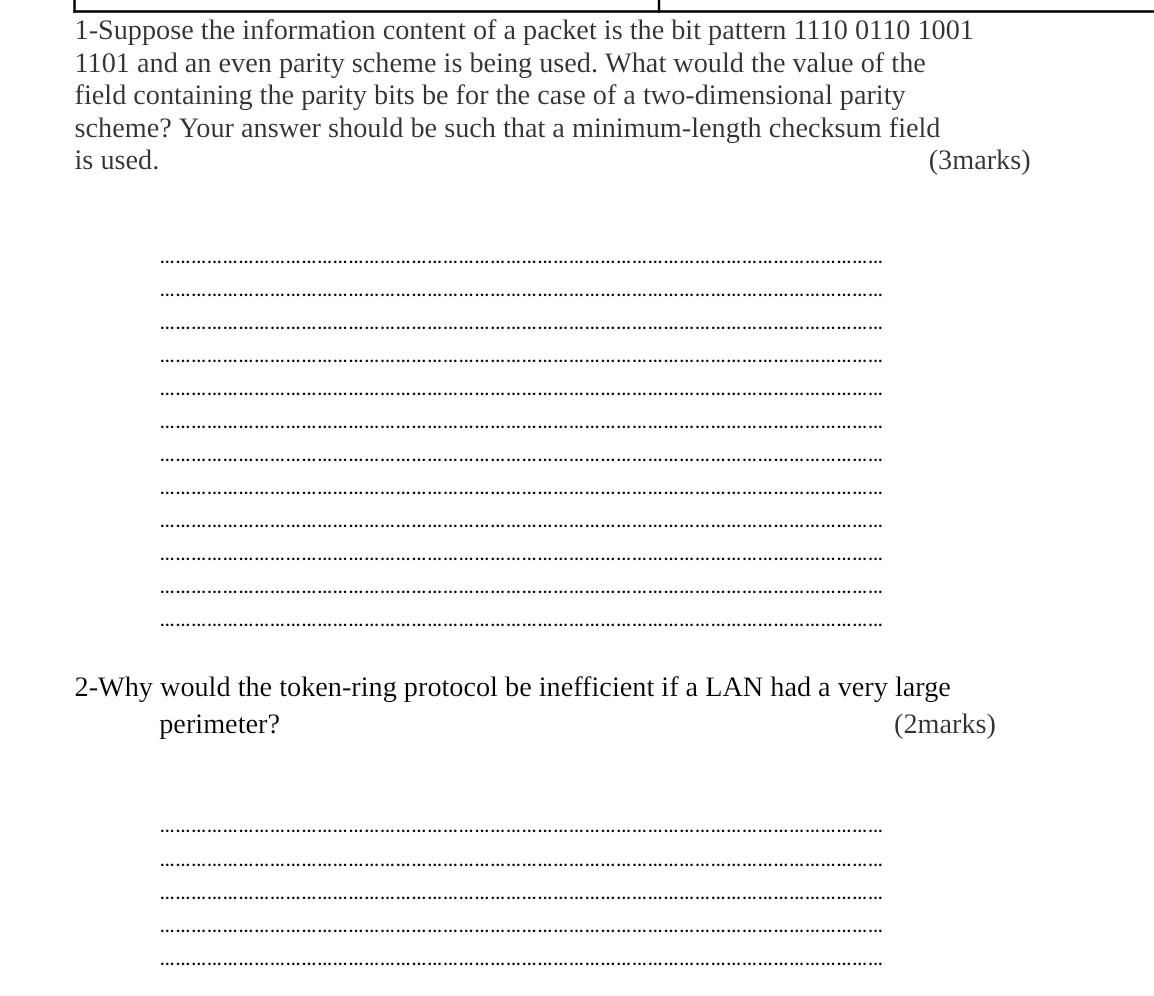 solved-1-suppose-the-information-content-of-a-packet-is-the-chegg