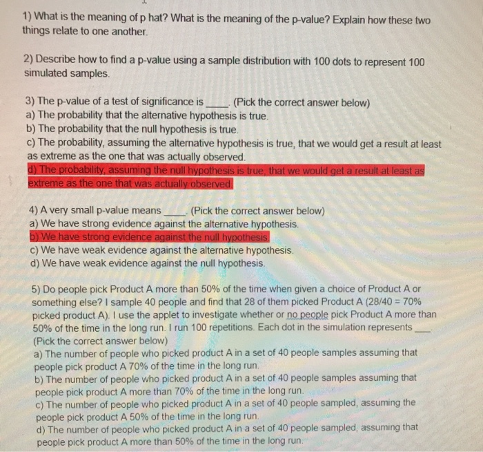 SOLVED: What value should we set p-hat to if we want to know how