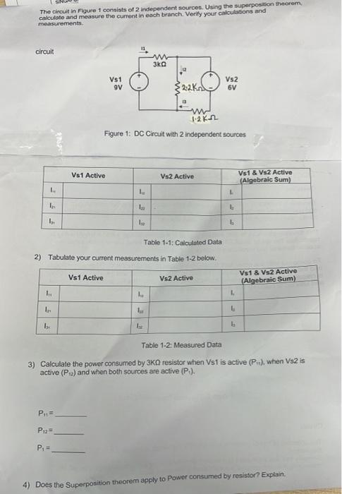 Solved The circuit in Figure 1 consists of 2 independent | Chegg.com