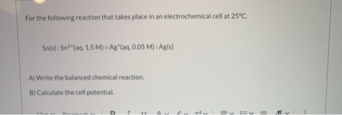 Solved For the following reaction that takes place in an | Chegg.com