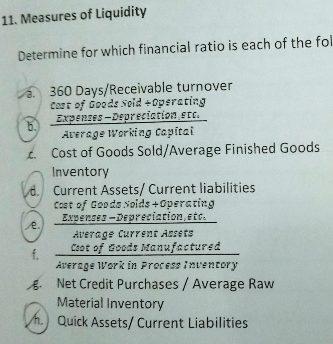 Solved K K 1) Raw materials turnover m 2) Acid test ratio 3)