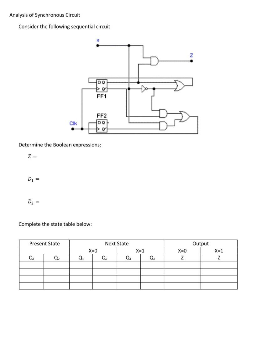 Solved Sequential Circuits Practical Consider The Following | Chegg.com