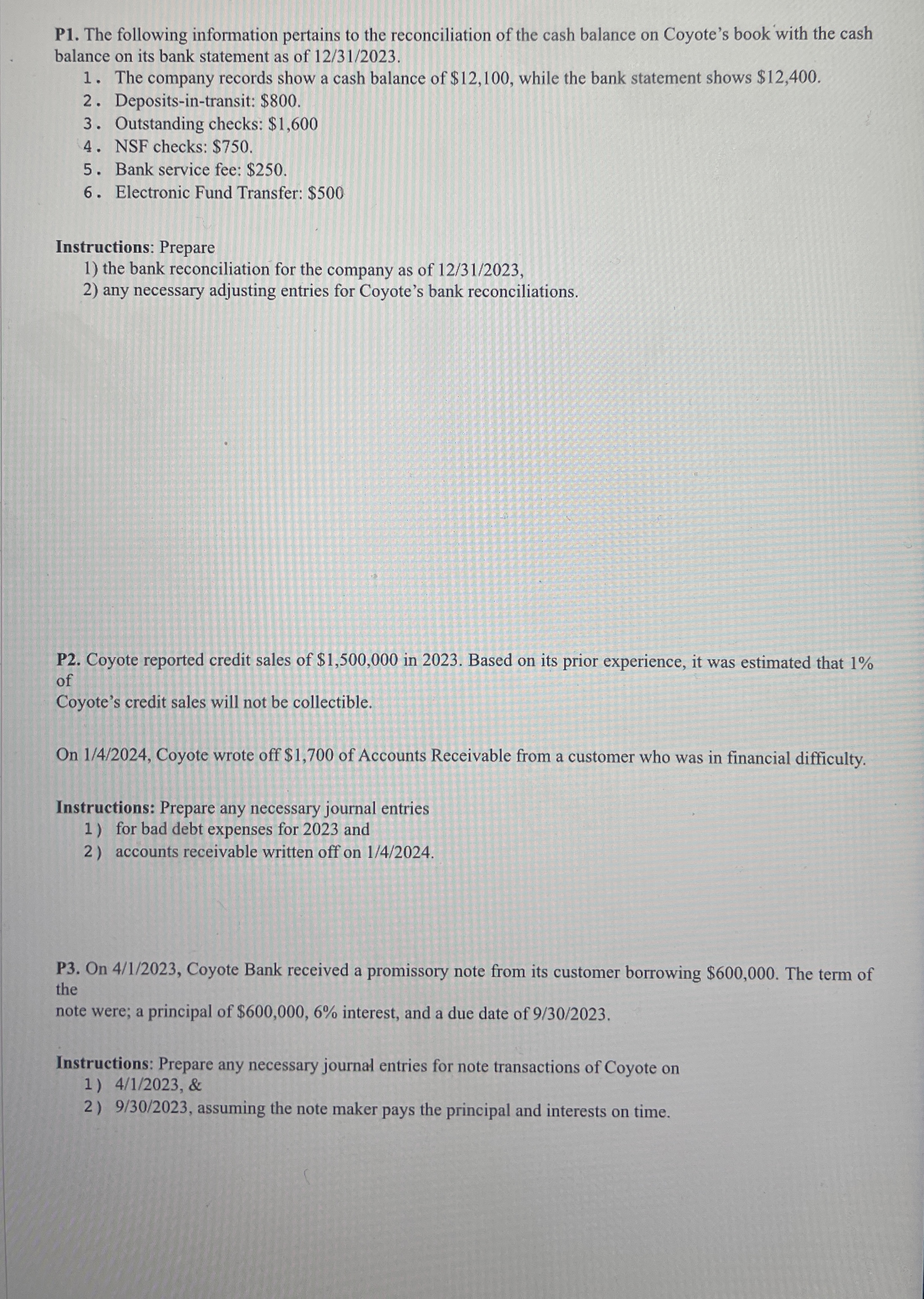 Solved P1. ﻿The following information pertains to the | Chegg.com