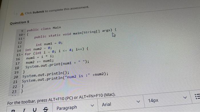 Solved Question 2 public class Main public static void | Chegg.com