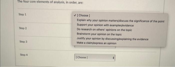 the-four-core-elements-of-analysis-in-order-are-chegg