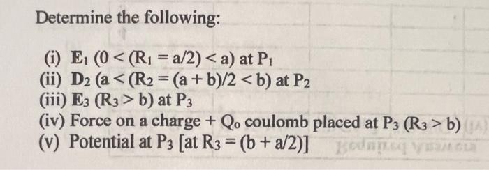 Solved With Reference To Fig. Q.2 Assume Two Concentric | Chegg.com