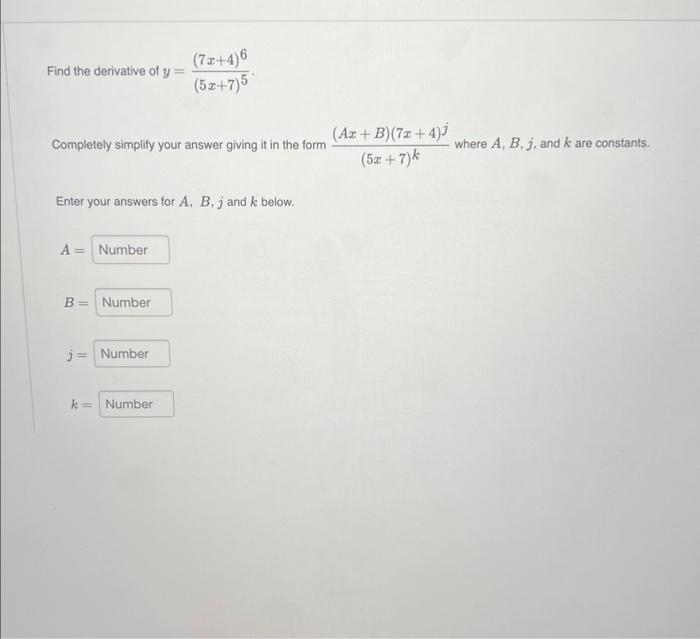 solved-find-the-derivative-of-y-5x-7-5-7x-4-6-completely-chegg