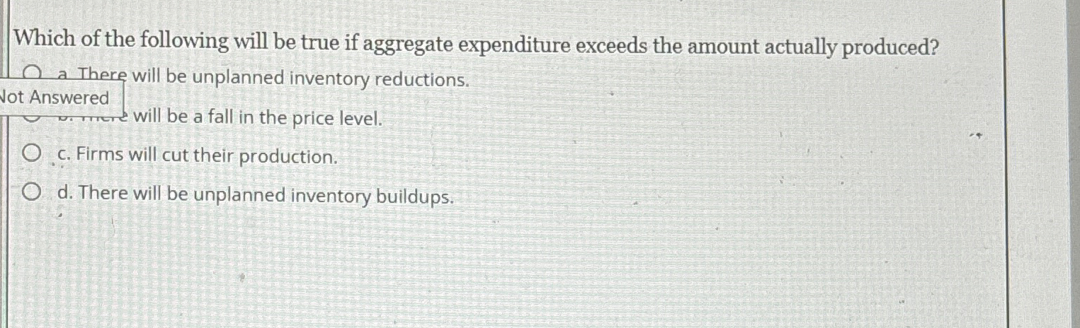 Solved Which of the following will be true if aggregate | Chegg.com