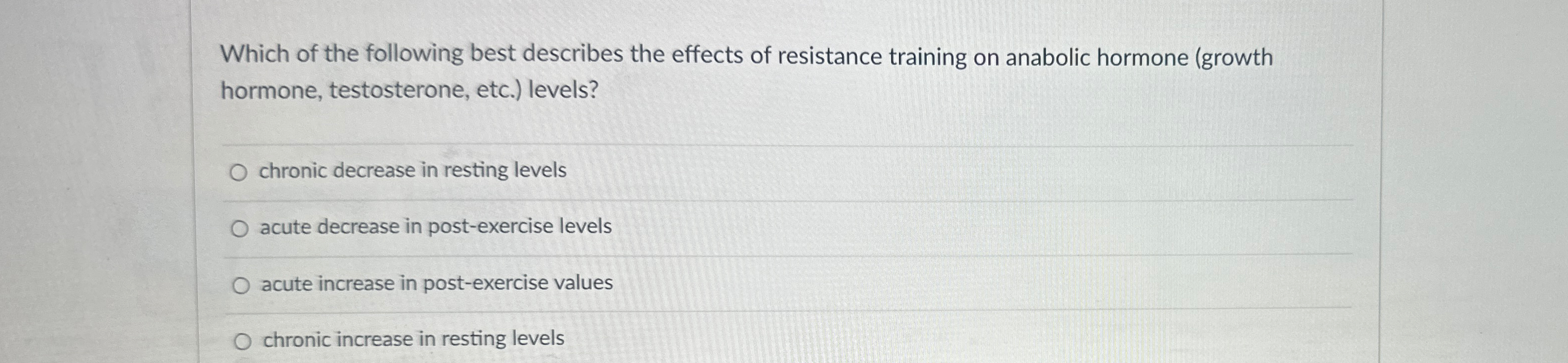 Solved Which Of The Following Best Describes The Effects Of | Chegg.com