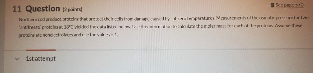 Solved 11 Question (2 points) See page 570 Northern cod | Chegg.com