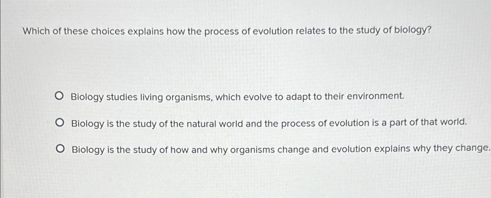 Why study evolution?