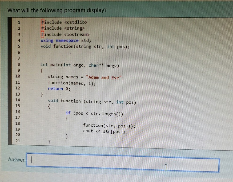 Programs With Outputs Solved What are the outputs for the following programs? The | Chegg.com
