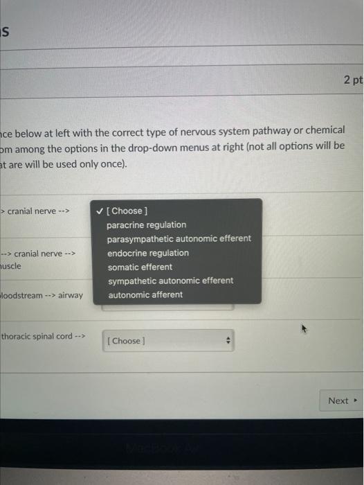 Solved Question 1 2 pts Match each sequence below at left | Chegg.com