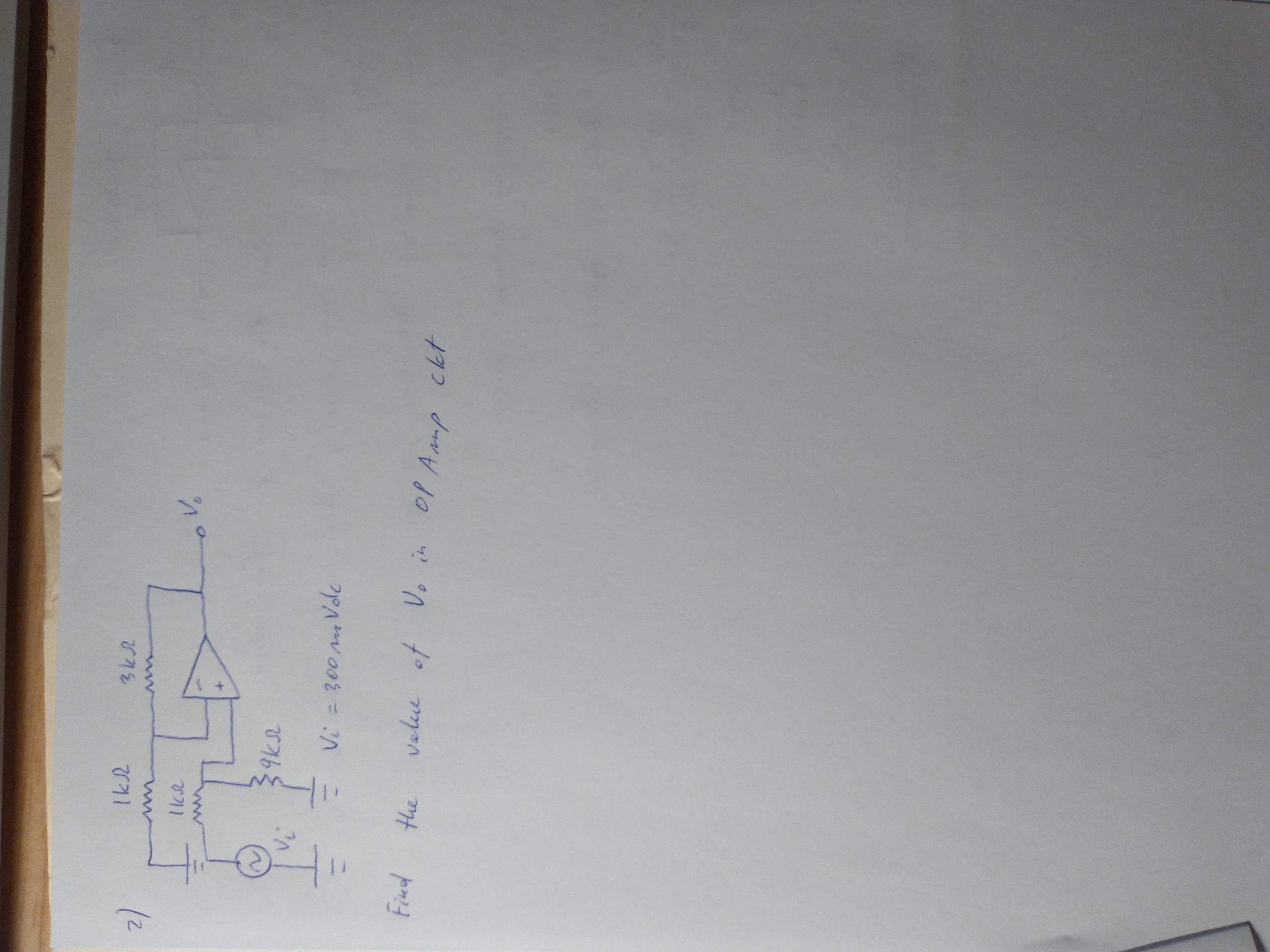 Solved Find the value of V0 ﻿in OP Amp circuit | Chegg.com
