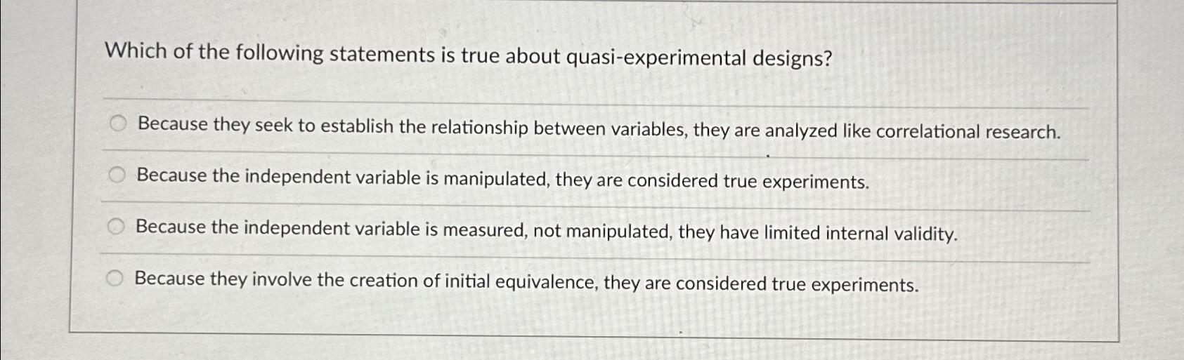 Solved Which of the following statements is true about | Chegg.com