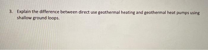 Solved 3. Explain the difference between direct use | Chegg.com