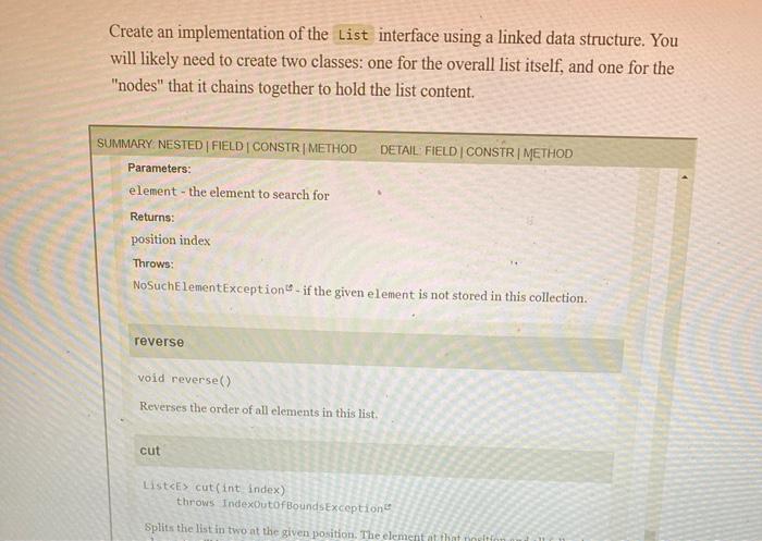 Solved Implement the Stack interface using your linked data | Chegg.com